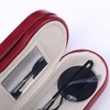 Kanasi Double Glasses Case Hard Shell, 2 in 1 Dual