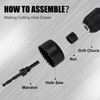 KATA 8PCS Hole Saw Kit 1" to 2-1/8"(25-54mm) Hole Saw