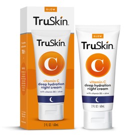 TruSkin Vitamin C Night Cream – Skin’s Natural Collagen Supporting Blend with Cocoa Butter, Vitamin B5, Botanical Essential Oils – Brightening and Hydrating Face & Neck, Firmer-Feeling Skin, 2 fl oz