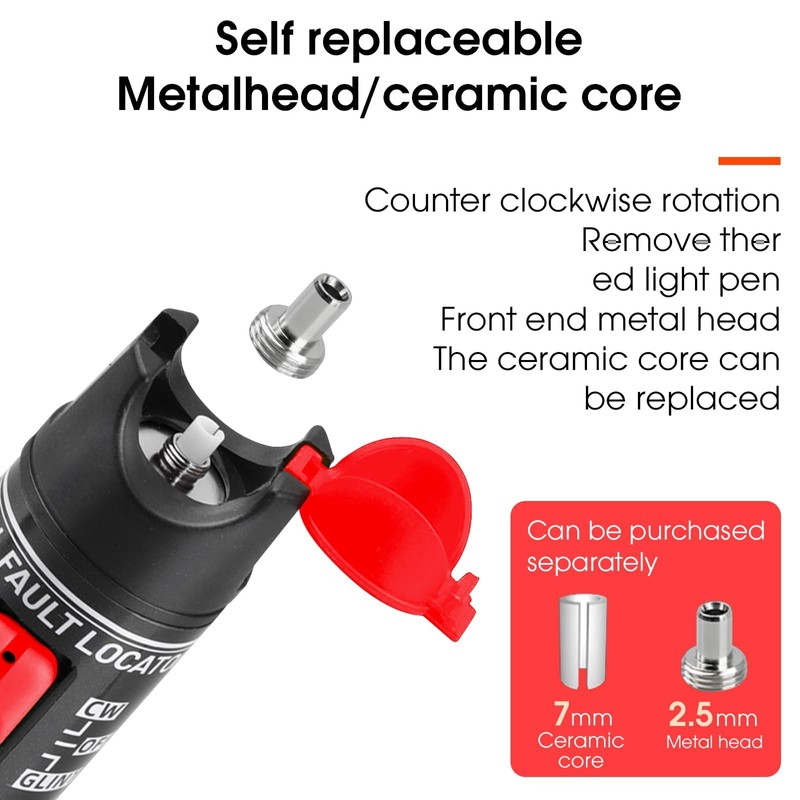 Fiber Optic Cable Troubleshoot Kit, Testing Both Singlemode and Multimode
