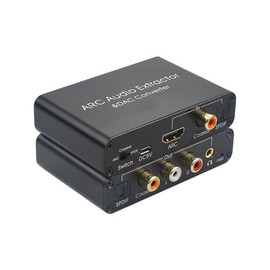 HDMI ARC Audio Extractor,ARC Audio Converter,DAC Audio Adapter,Multi-Interface Digital Audio Converter with Coaxial, Optical, 3.5mm Output,Suitable for Home theaters and Game Entertainment