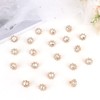 YISSION 20 Pcs Mini Rhinestone Hair Clips Small Crystal Flower