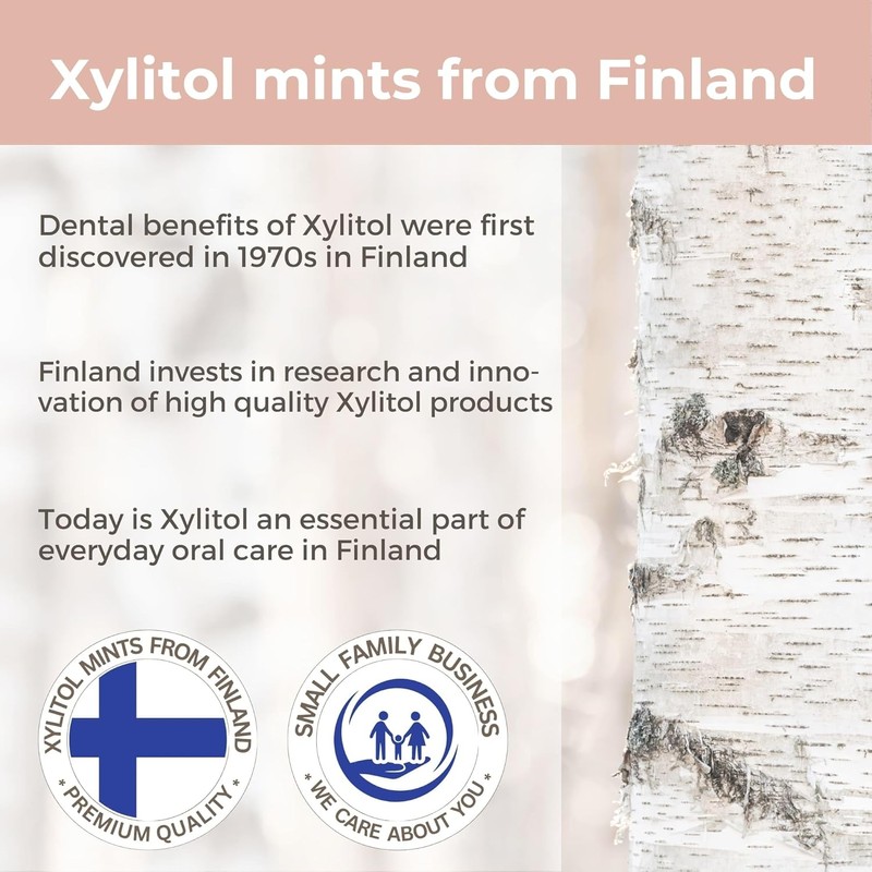 Xylitol Mints for Oral Care - Choco-Mint flavor, 100% Xylitol