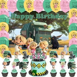 Trash Truck Happy Birthday Backdrop The Trash Truck Banner Poster for Car Theme Party Decorations Birthday Supplies Background Studio Shoot Photo Props Booth