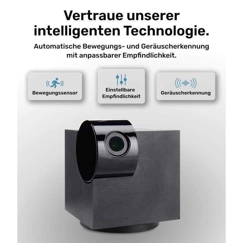 PetTec CCTV Camera Full HD 360° WiFi Night Vision Automatic
