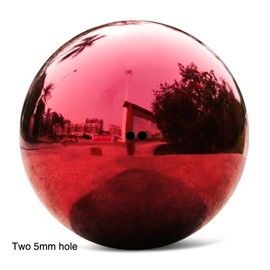 SUCREVING Stainless Steel Red Gazing Mirror Ball,12inch
