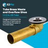 EZ-FLO Bath Waste and Overflow Shoe, 1-1/2 Inch Overflow Shoe,
