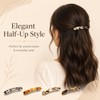 4 Pcs French Hair Barrette for Women, Acetate Small Clips