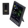 Weather Stations Wireless Indoor Outdoor Color Display Black 3 Channels