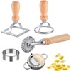 Ravioli Maker Stamp Cutter with Roller Wheel Set,for Ravioli, Pasta,