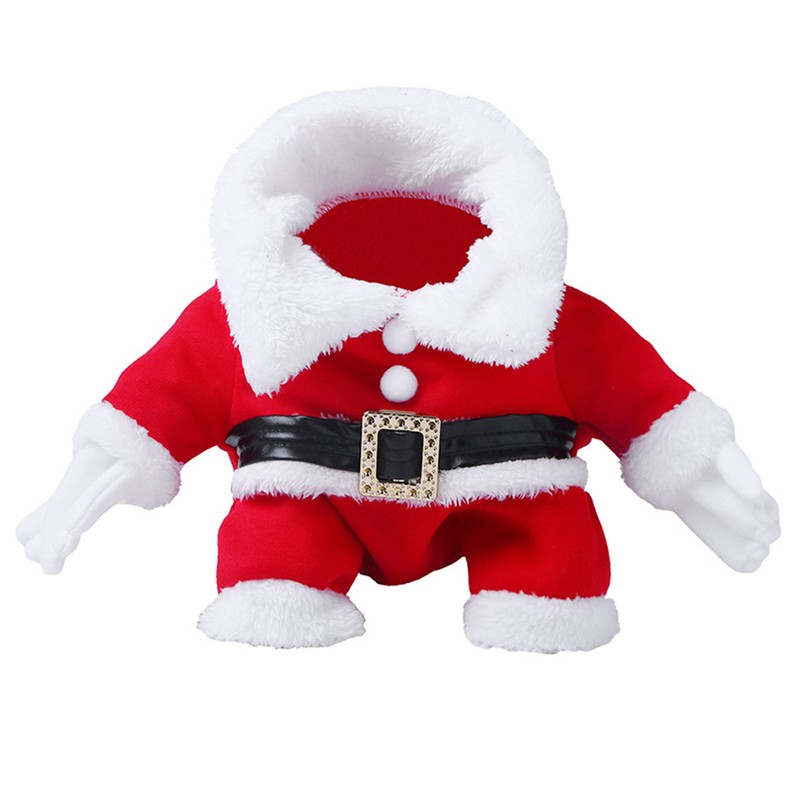 Dog Christmas Costumes Red Color Multifunctional Cute Dog Santa Suit