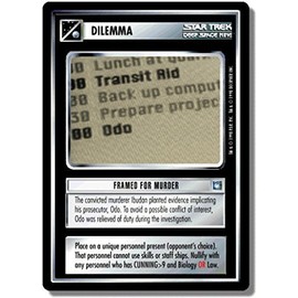 Decipher Star Trek CCG 1E DS9 DEEP Space Nine Framed for Murder 18U