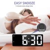 OQIMAX Digital Alarm Clock LED Display Alarm Clock Bedroom Electronic
