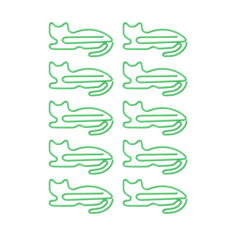 100 Pcs Cute Paper Clips Animal Shaped Fun Bookmark Document
