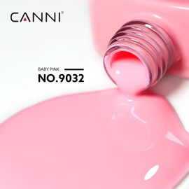 CANNI Baby Pink Gel Nail Polish, 1Pcs Light Pink Gel Polish Soft Pale Nude Pink Color Pastel Nail Polish Gel High Gloss Soak Off U V Gel Nail French Nail Manicure Salon DIY