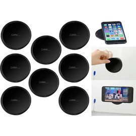 Callstel Autohalterung: 8er-Set 2in1-Gel-Pad & Wandhalterung mit Nano-Technologie, Ø 80 mm (Haftpads, Handyhalterung Klebepad, Auto Handy Halterung)