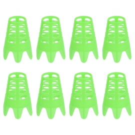 PATIKIL Golf Simulator Tees, 8 Pack Plastic Golf Tees Mat Practice Training for Outdoor Indoor Winter Turf Driving Range, Green