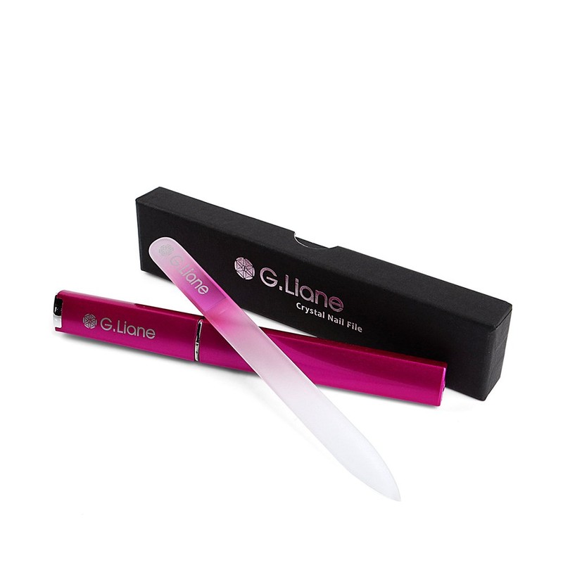 G.Liane Glass Nail File, Professional Crystal Glass Nail File, With