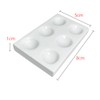 1PC White Porcelain Spot Plate 6 Wells Laboratory Spotting Reaction