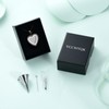 Cremation Jewelry Glass Heart Urn Necklace for Ashes Stainless Steel