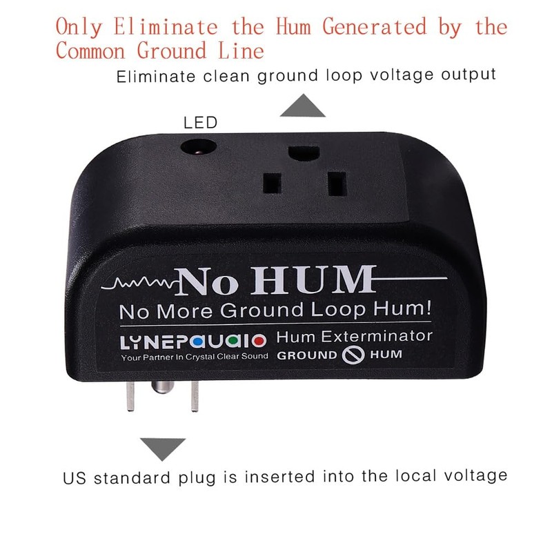 Btuty Ground Loop Noise Eliminator Only Eliminate the Hum Generated