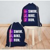 Shirtracer - Gym Bag Backpack - Swim. Bike. Run., 4