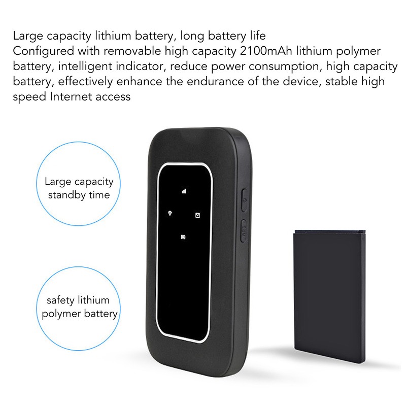 Mobile WiFi Hotspot with SIM Card Slot 4G LTE 150Mbps