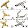 Fittingteile - T-Hose Connector Brass for Compressed Air Water Oil