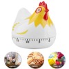 Kitchen Timer, Chicken Pattern Countdown Reminder for Cooking Baking (White)