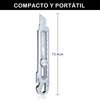 Cortador de Cajas Retráctil de Acero Inoxidable, Cuchillo Multiusos, Cuchillo