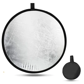 Reflector Board for Photography, Round Reflector Board, Diameter 31.5 inches (80 cm), Compatible with Studio Photography, Reflective, Light Refill