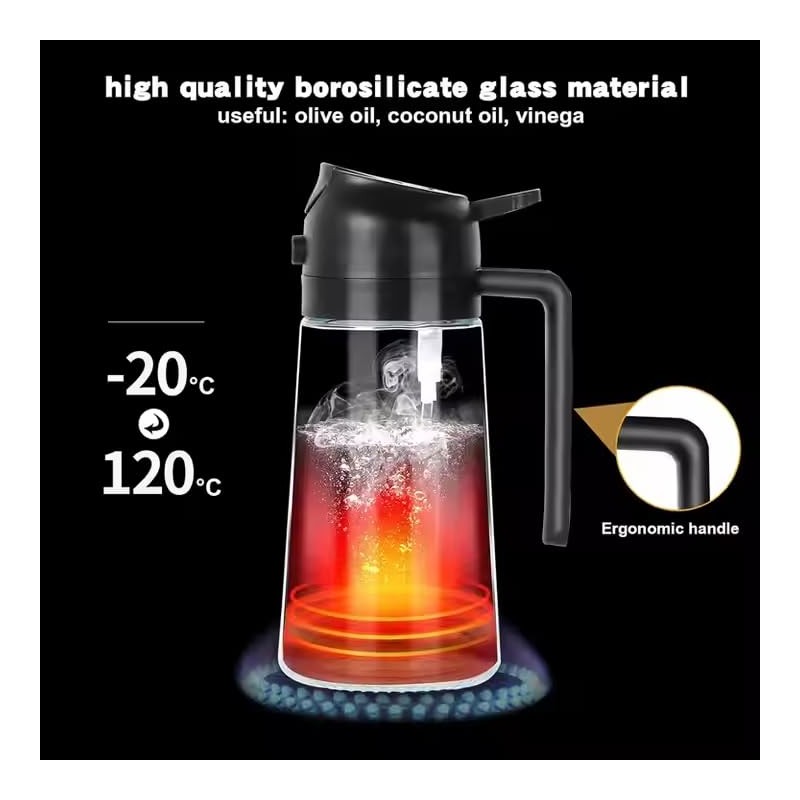 Multifunctional 2 in 1 Oil Dispenser And Oil Sprayer