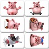Merchandise for Fans 3D Comic Pig Fridge Magnets Rectangular 7