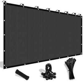 Shade&Beyond 90% Sun Shade Cloth with Grommets, 5' X 8' Pergola Shade Cover Canopy, Mesh Tarp Sun Screens for Patio, Outdoor, Garden, Backyard, Dark Gray