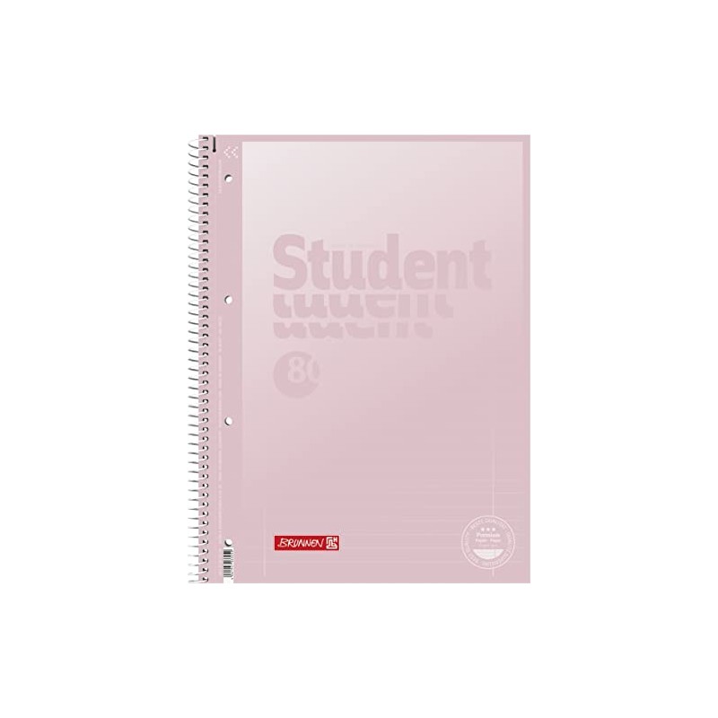 BRUNNEN College Notepad Premium Student "Pastel" A4 Pastel Colours (Random