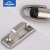 HOMOTEK Heavy Duty Latch Hook Stop,Door Holder Stopper with Sound