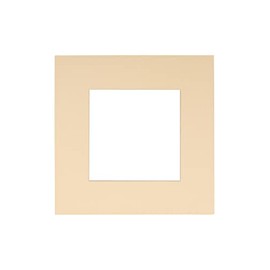 CountryArtHouse Beige Acid Free 14x14 Square Picture Frame Mat with White Core Bevel Cut for 10x10 Pictures - Fits 14x14 Frame - Pack of 1 Matboard