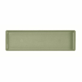 Novelty Plastic Flower Box Tray, Hunter Green, 28-Inch