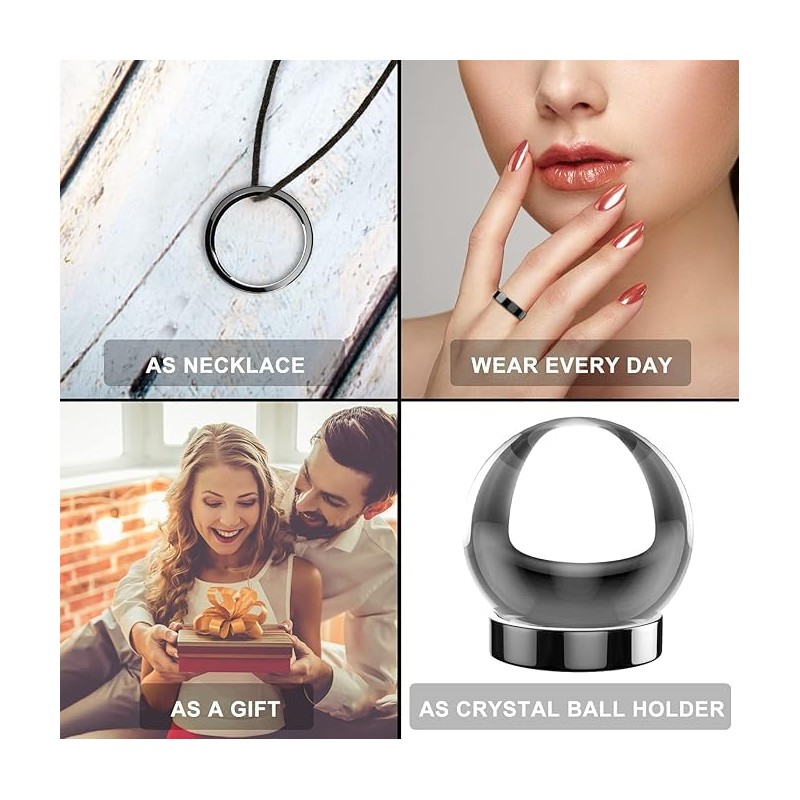 Non fading glossy plain circle fashionable stainless steel couple ring