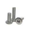 Hex Socket Flange Bolts with Button Head Stainless Steel Flat