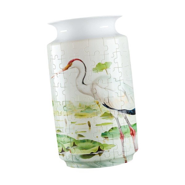 Fenteer 3D Puzzle Flower Vase DIY Assembly with Water Cup