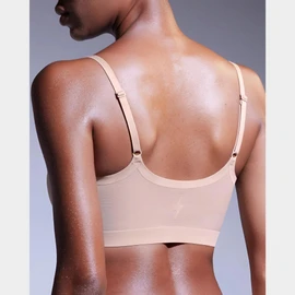 EBY Seamless Bralette with Adjustable Straps: Black/Nude Bralettes for Women, Wireless Bra for Women, Bralette Seamless Bra, skin-coloured