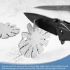 2 Pieces Stainless Steel Bevel Gauge Axe Angle Gauge Round