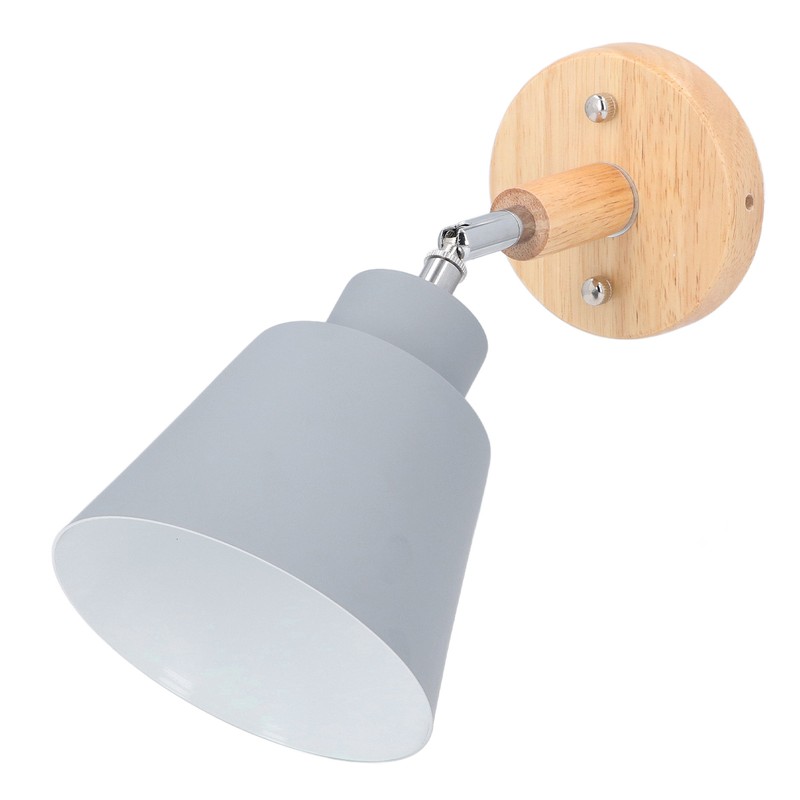 Wall Sconces Modern Minimalist Style Wood Art Decorative Grey Wall
