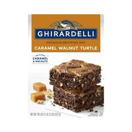 GHIRARDELLI Caramel Walnut Turtle Brownie Mix, 18.5-Ounce (Pack of 12)