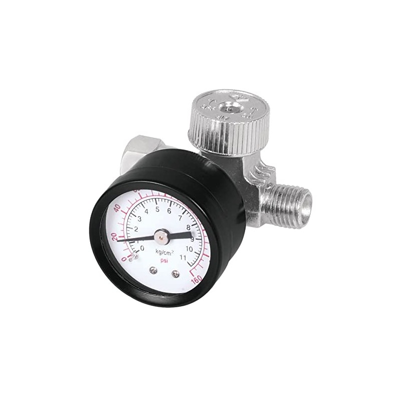 Truper REGU-1/4, Regulador de aire para compresor, cuerda 1/4 NPT