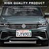 ZNDAW 2 PCS Silicone License Plate Frame, Rust-Proof Rattle-Proof Front