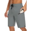 MIVEI Mens 22" Board Shorts No Lining with Zipper Pockets