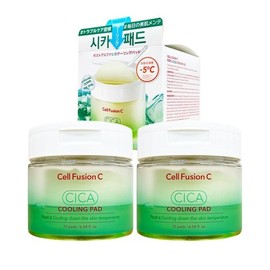 Cellfusionc Post Alpha Cica Cooling Pads (70 sheets, 2 packs) Soothing Moisturizing Toner Pads / 셀퓨전씨 포스트 알파 시카 쿨링 패드 70매 2통 진정 보습 토너패드