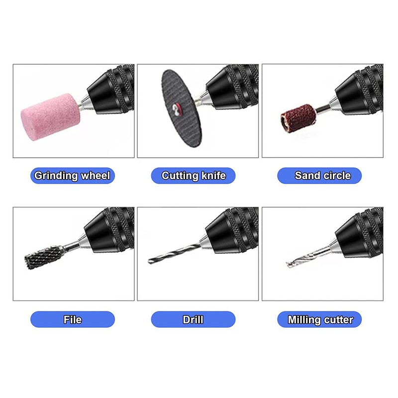 Chargenyang 3 Pcs Keyless Drill Chuck Bit 1/4 Inch Hex